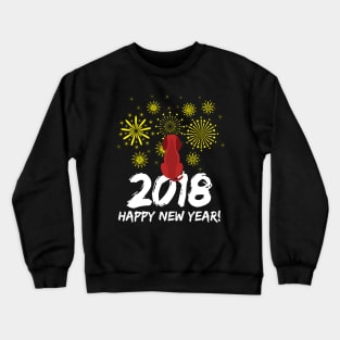 2018 Happy New Year t shirt Crewneck Sweatshirt